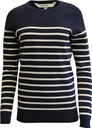 XR4605W Chandail en tricot matelot femme (XS, MARINE/IVOIRE)