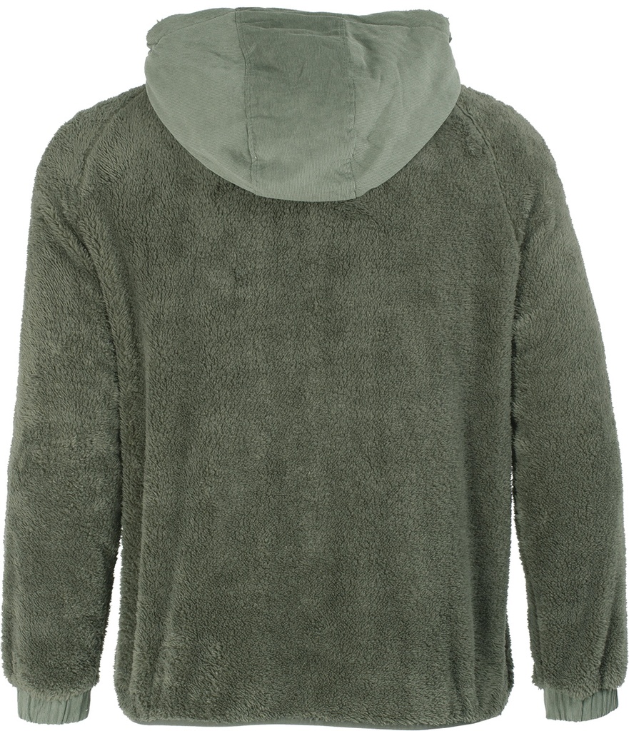 XS220U Chandail 1/4 zip en sherpa avec capuchon