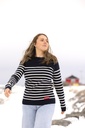 XR4605W Chandail en tricot matelot femme