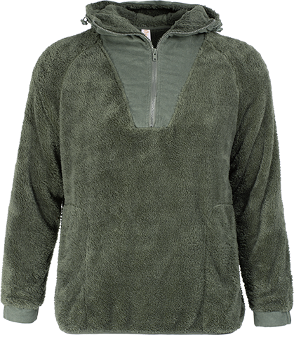 XS220U Chandail 1/4 zip en sherpa avec capuchon