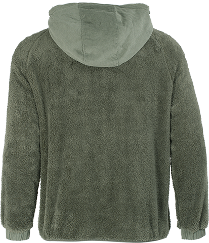 XS220U Chandail 1/4 zip en sherpa avec capuchon