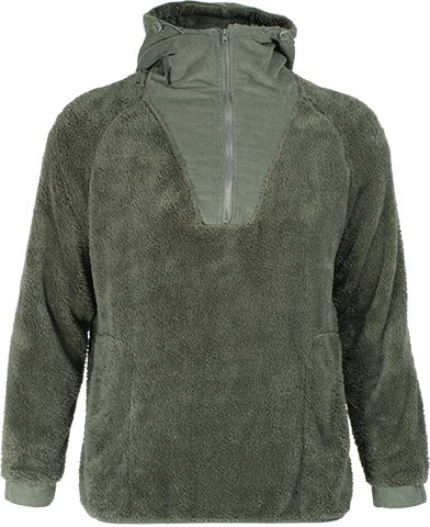 XS220U Chandail 1/4 zip en sherpa avec capuchon