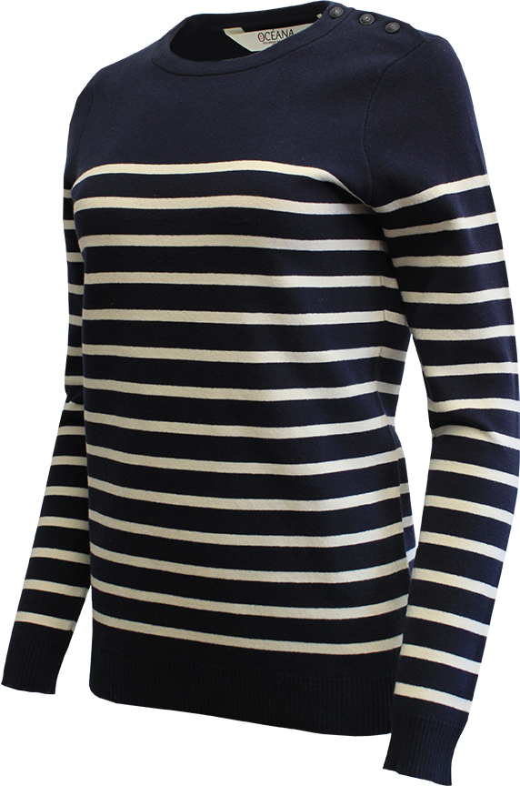 XR4605W Chandail en tricot matelot femme