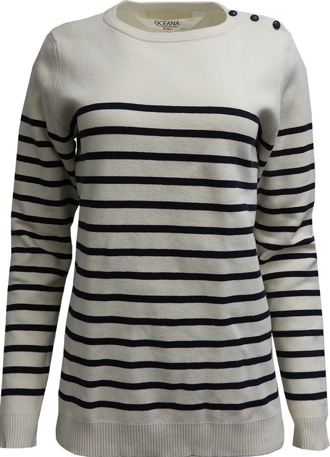 XR4605W Chandail en tricot matelot femme