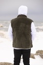 XS440U Manteau en sherpa avec manches amovibles