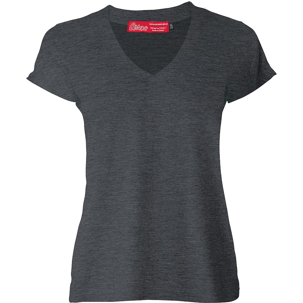 4312W T-SHIRT COL V FEMME