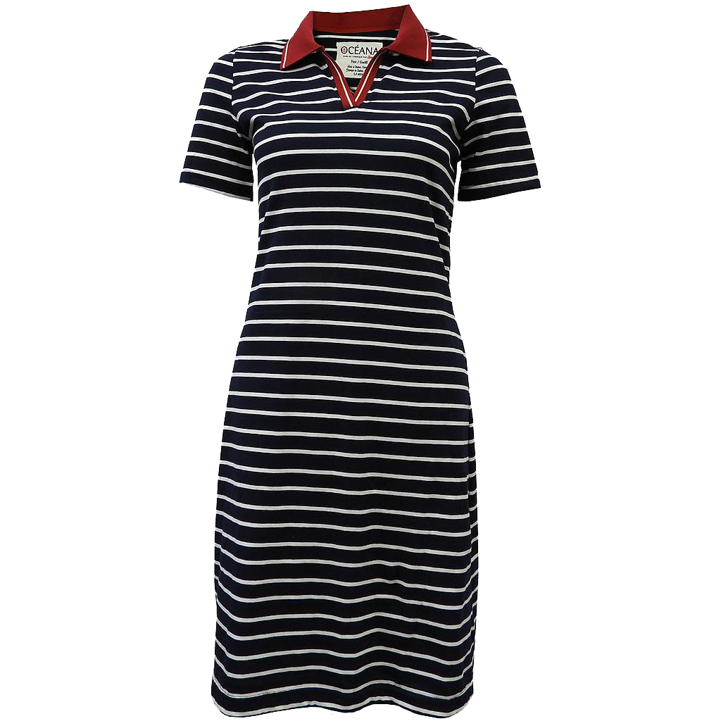 OC7119W ROBE COL POLO