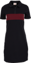 7023W Robe polo à blocs de couleur 1/4 zip
