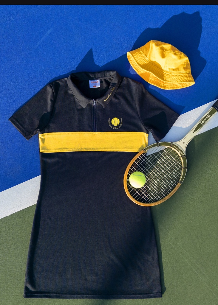 7023W Robe polo à blocs de couleur 1/4 zip