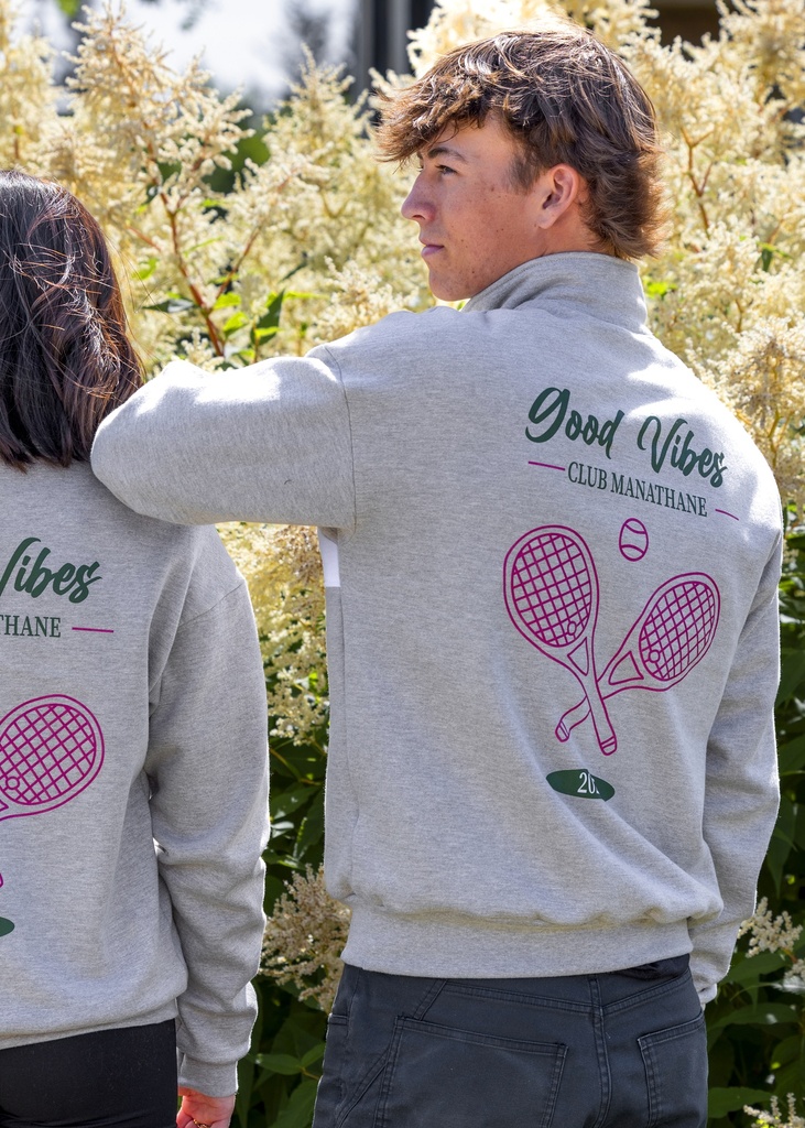 O232U Chandail 1/4 zip à blocs de couleur