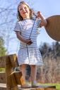 A7600E Robe rayé enfant