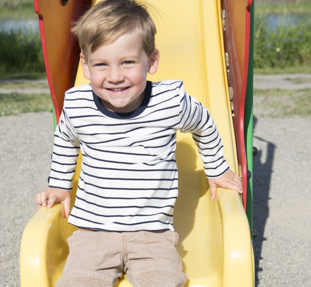 AR4300J Chandail manches longues rayé junior
