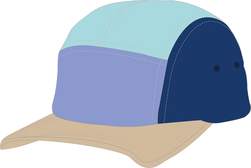 U440E Casquette 5 panneaux enfant en coton