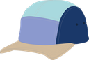 U440E Casquette 5 panneaux enfant en coton