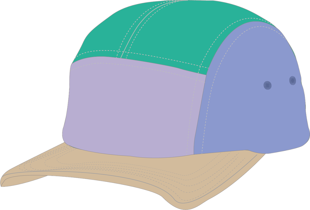 U440E Casquette 5 panneaux enfant en coton