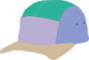 U440E Casquette 5 panneaux enfant en coton