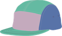 U440E Casquette 5 panneaux enfant en coton