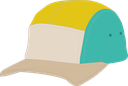 U440E Casquette 5 panneaux enfant en coton