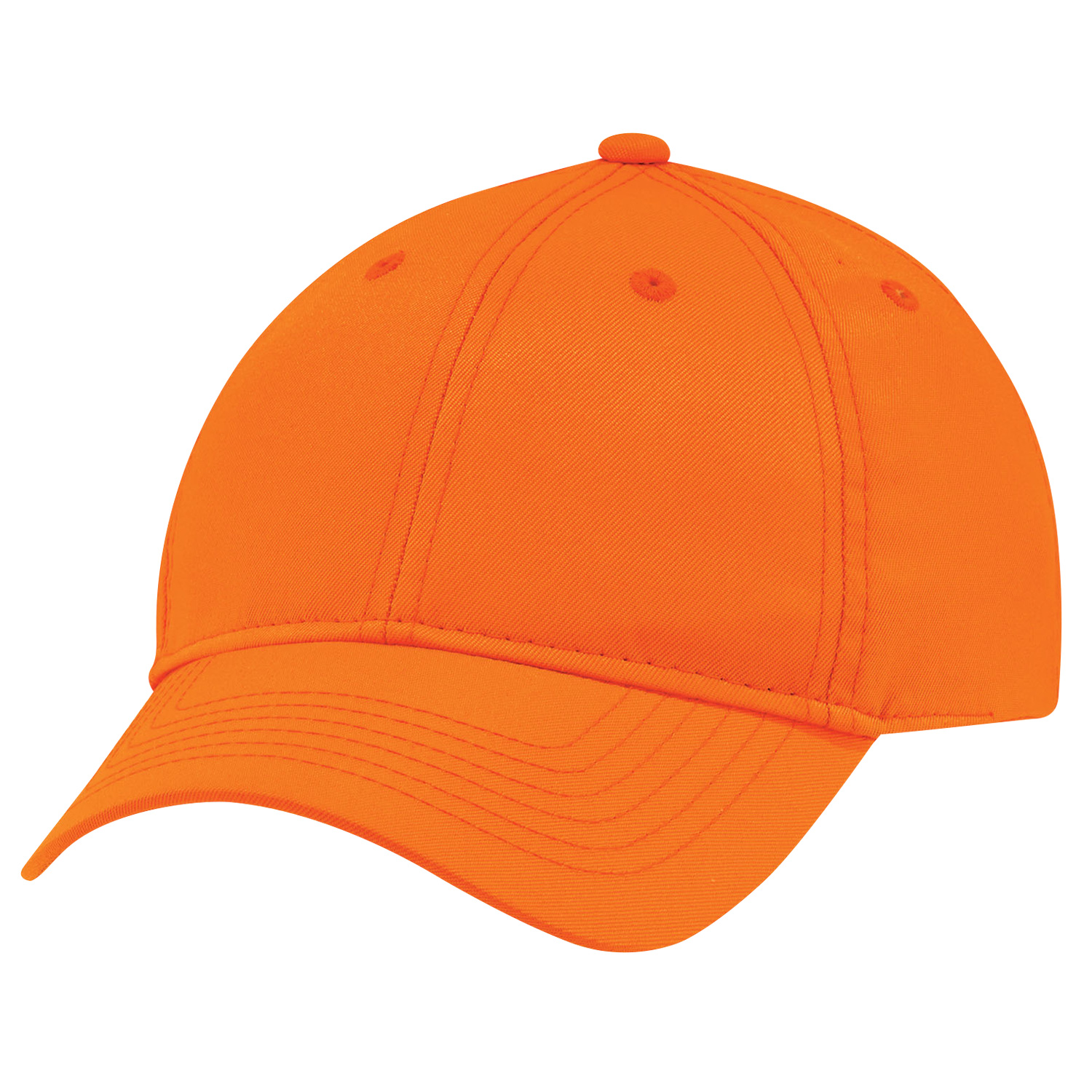 8630M Casquette polyester 6 panneaux ORANGE