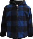 AP626J Veste chaude à carreaux junior - Carreau bleu