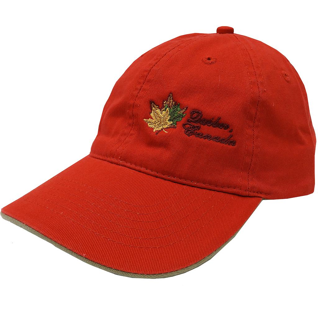 U729 Brushed Sandwich Peak Cap with Maple Embroidery