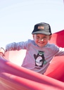 U436E Casquette 5 panneaux enfant (NOIR)