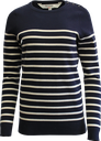 XR4605W Chandail en tricot matelot femme (XS, MARINE/IVOIRE)