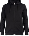 XO4801U Hooded Sweatshirt made with full zip (XS, BLACK)
