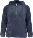 XS220U Chandail 1/4 zip en sherpa avec capuchon (XXS, ESTUAIRE)