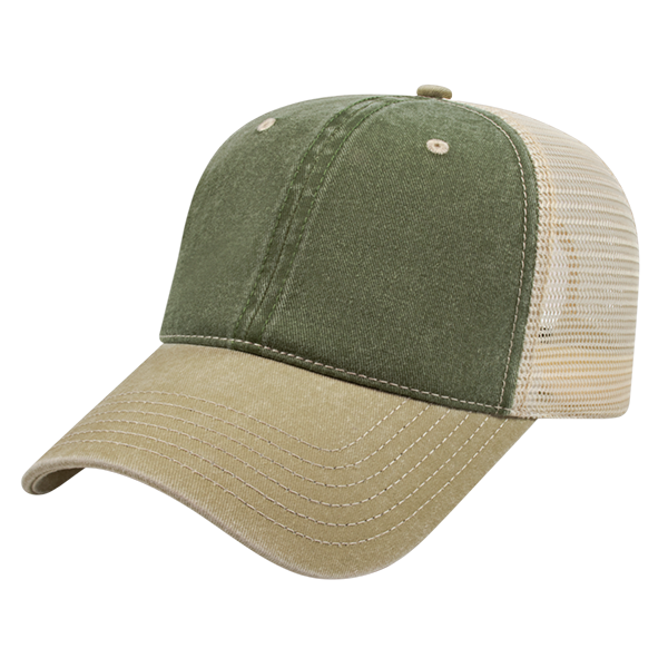 i3027 Washed Mesh Trucker Cap