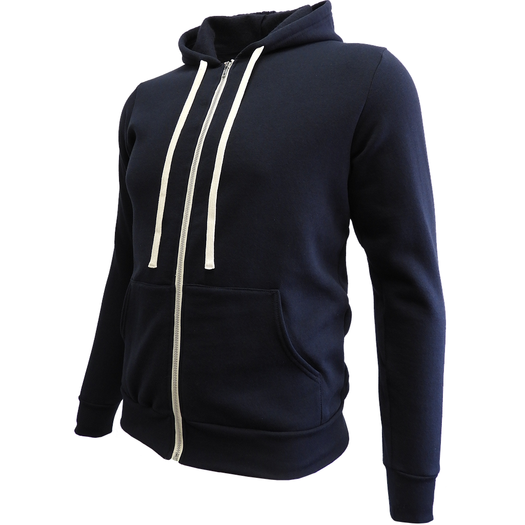 O627U Unisex Zipper Fleece Hoodie