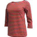 OC4001W 3/4 Sleeve Shirt (XS, RED/IVORY)
