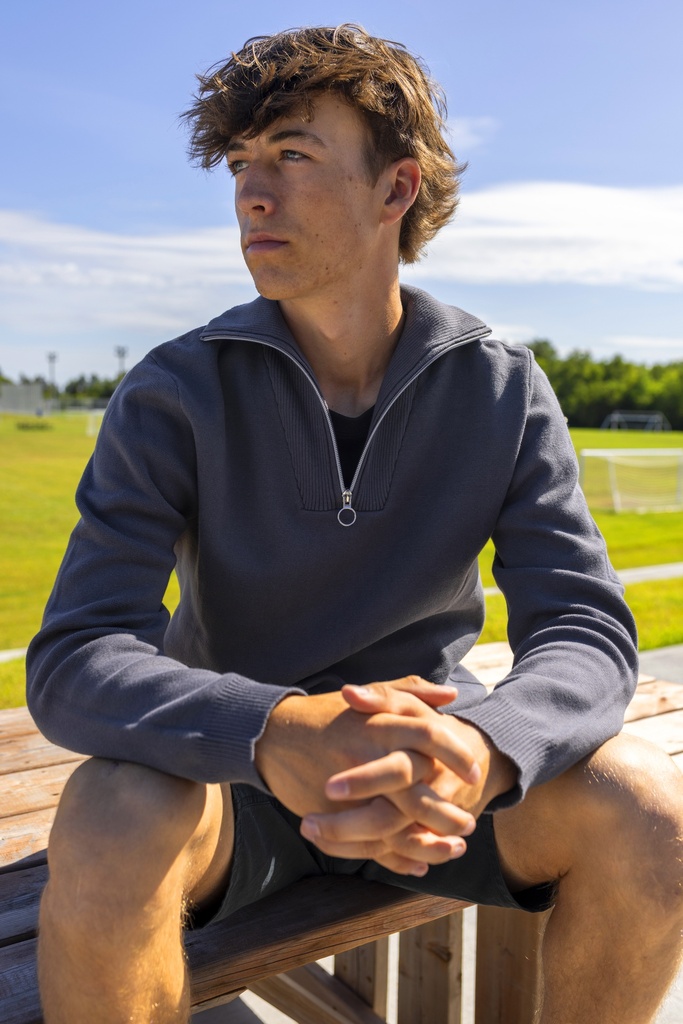 XR4608U Chandail côtelé 1/4 zip