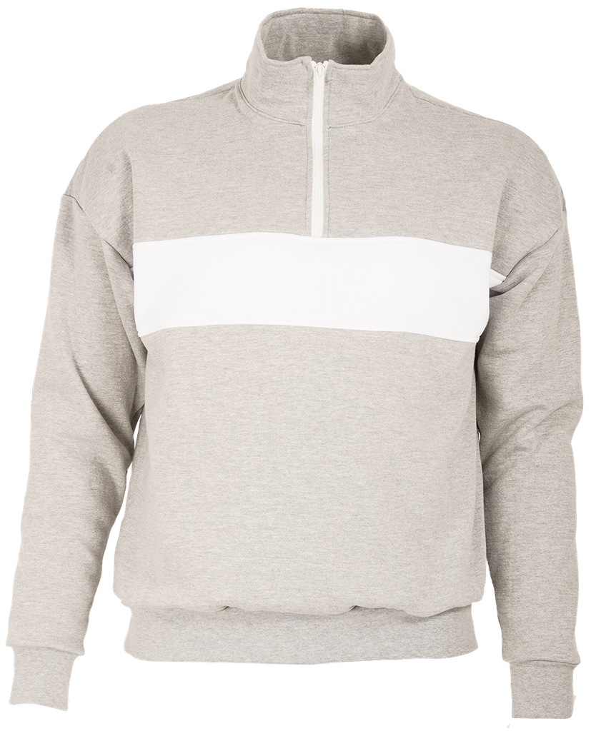 O232U Chandail 1/4 zip à blocs de couleur