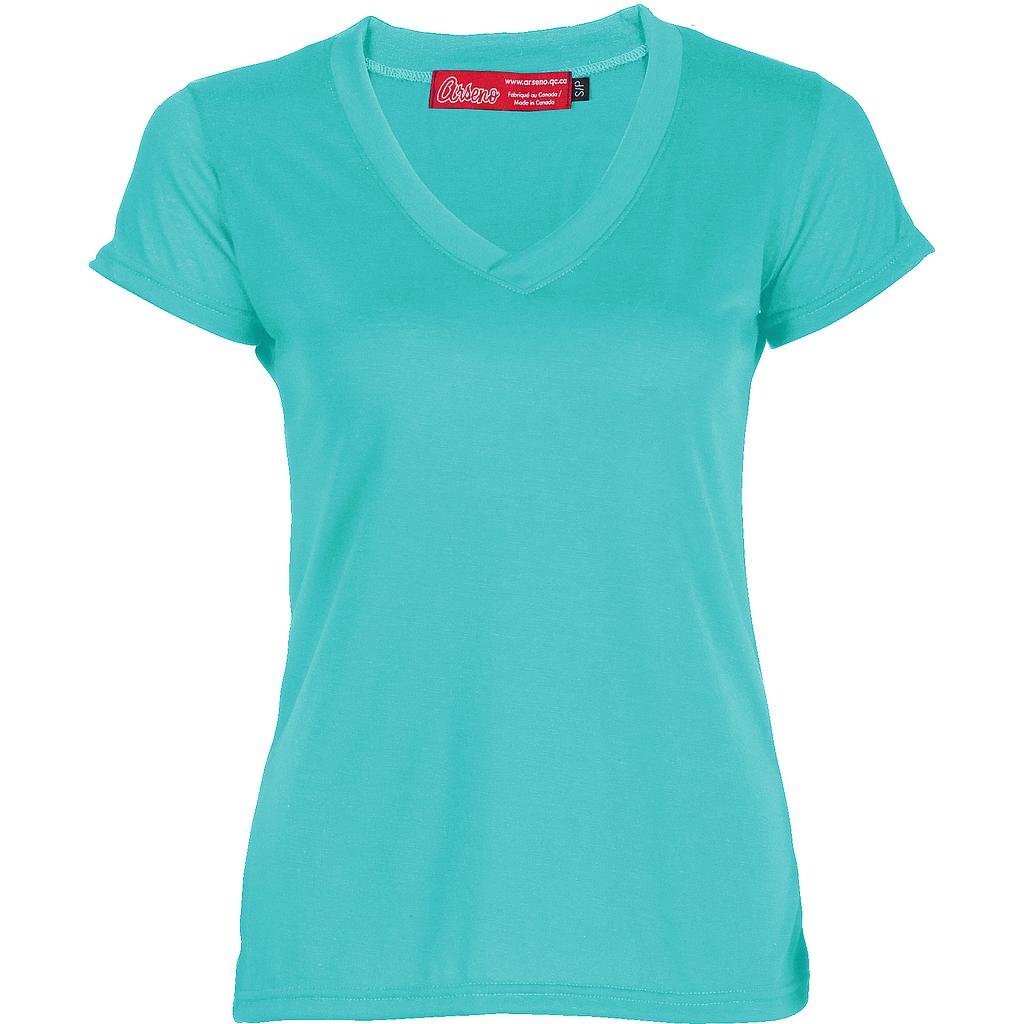 4312W T-shirt col V femme