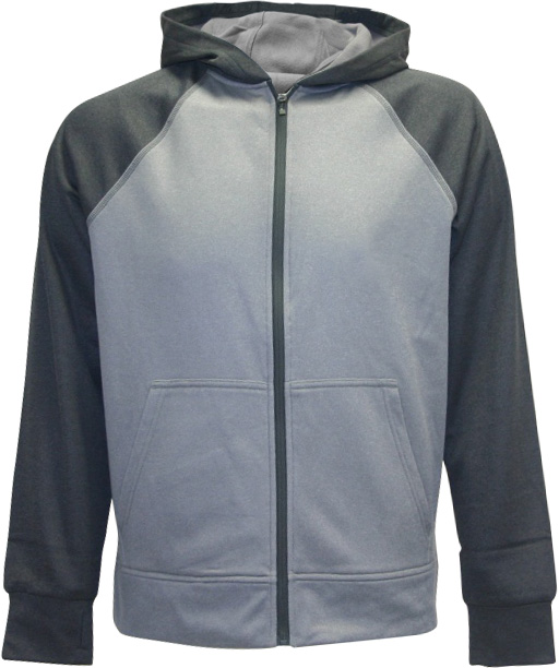 A4040J Youth Full Zip 2-Tone Hoodie