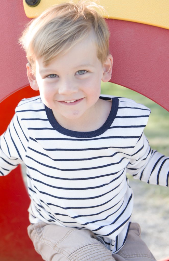 AR4300E Chandail manches longues rayé enfant