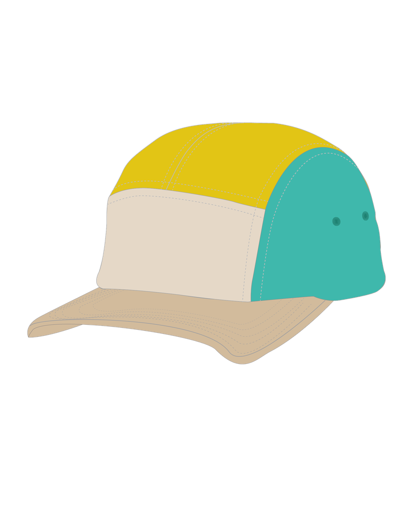 U440E Casquette 5 panneaux enfant en coton