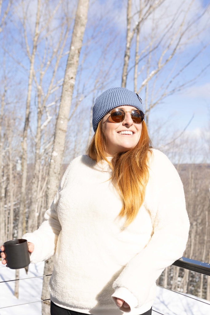920 Tuque à rebord gaufrée