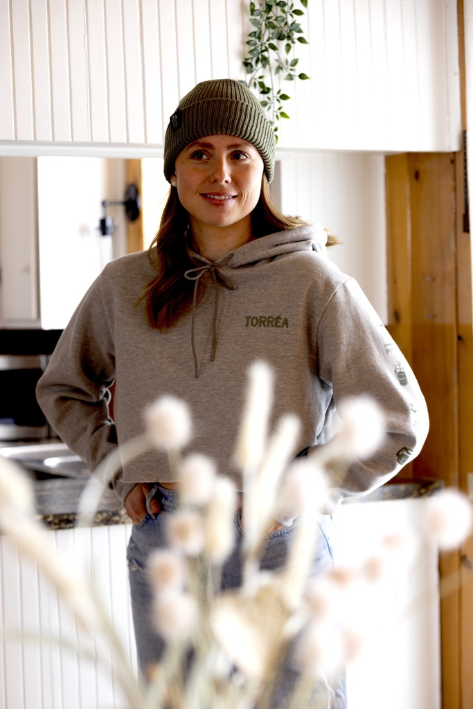 O729W Cropped Fleece Hoodie