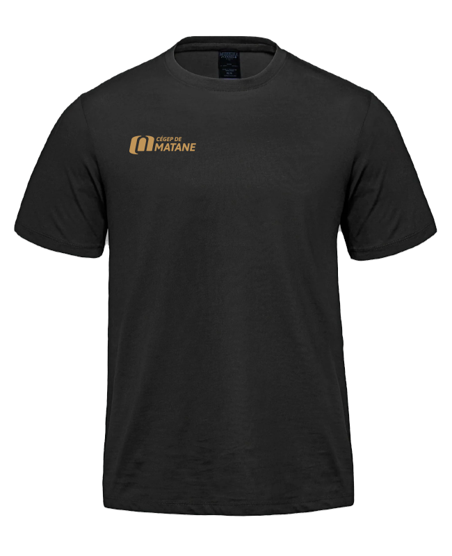 CEGEP DE MATANE - S05500 T-shirt en coton biologique unisexe - SE. S10555 (AVD) - SE. S15879 (DOS)