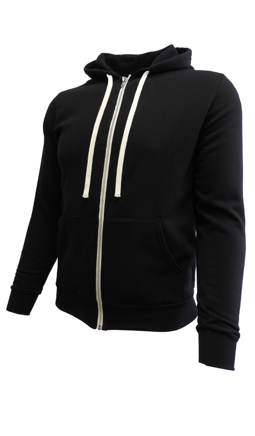 O627U Unisex Zipper Fleece Hoodie