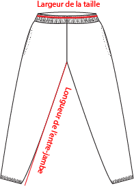 Charte de grandeur 18200 (S à 3XL)