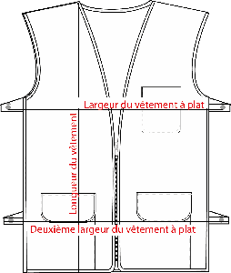 Charte de grandeur XP644U
